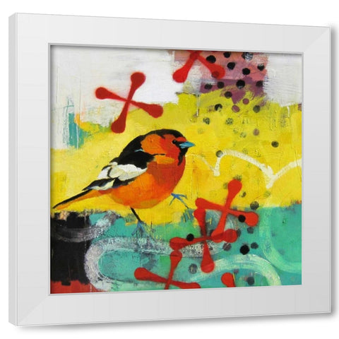 Moon Wading White Modern Wood Framed Art Print by Rasmusson, Jennifer