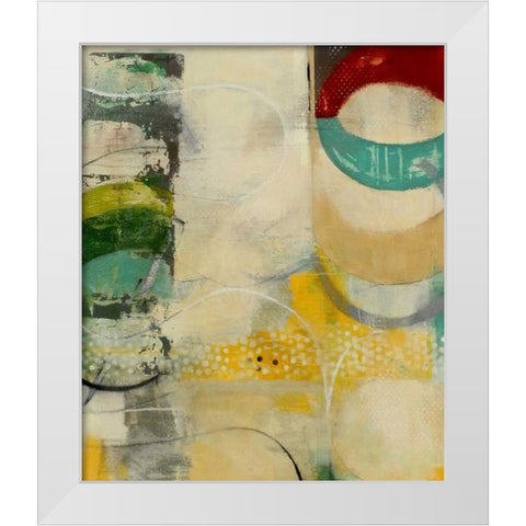 Transparency White Modern Wood Framed Art Print by Rasmusson, Jennifer