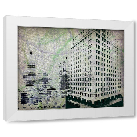Cityscape II White Modern Wood Framed Art Print by Roberts, Art