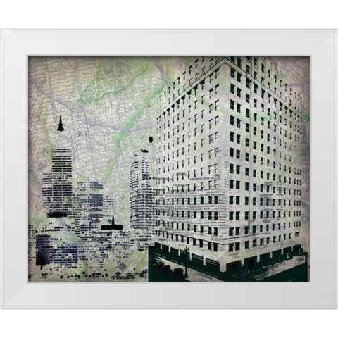Cityscape II White Modern Wood Framed Art Print by Roberts, Art
