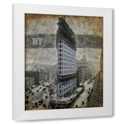 New York I White Modern Wood Framed Art Print by Roberts, Art