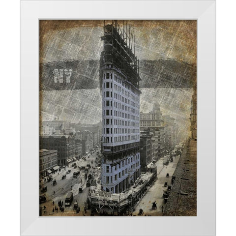New York I White Modern Wood Framed Art Print by Roberts, Art