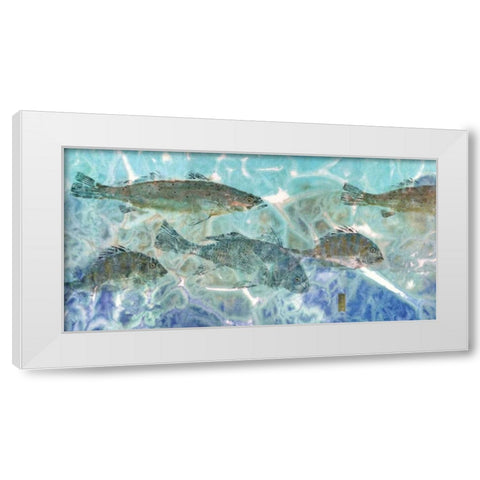 Inside Flats White Modern Wood Framed Art Print by Roberts, Jim