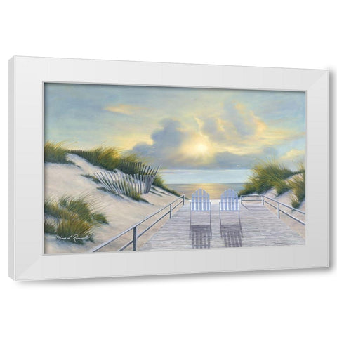 East End White Modern Wood Framed Art Print by Romanello, Diane