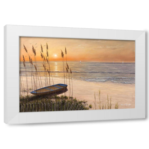 Time of My Life White Modern Wood Framed Art Print by Romanello, Diane