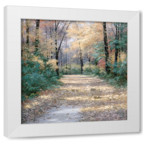 Harvest Morning White Modern Wood Framed Art Print by Romanello, Diane