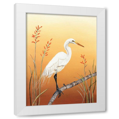 Warm Sky White Modern Wood Framed Art Print by Reichow, Christine