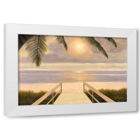 Believe White Modern Wood Framed Art Print by Romanello, Diane