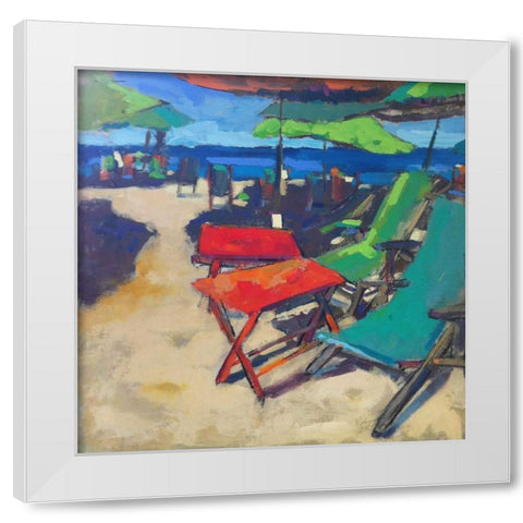 Playa White Modern Wood Framed Art Print by Railsback, Page Pearson