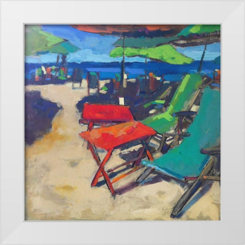Playa White Modern Wood Framed Art Print by Railsback, Page Pearson