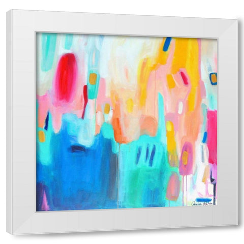 Airport Road White Modern Wood Framed Art Print by Rahim, Amira