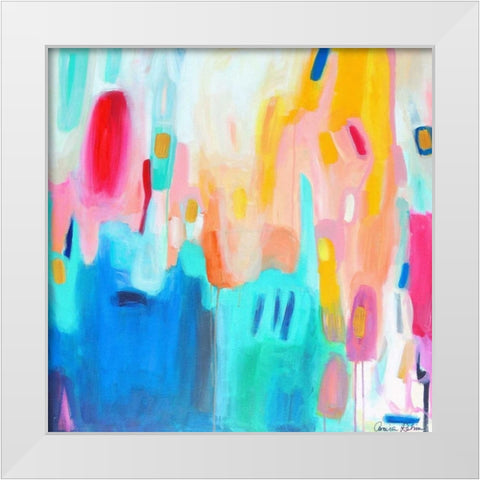 Airport Road White Modern Wood Framed Art Print by Rahim, Amira