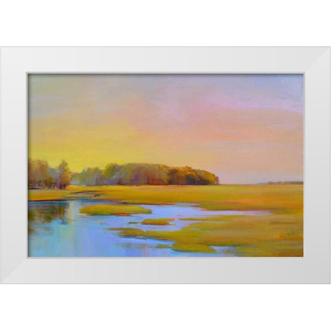 Summer Marsh 2 White Modern Wood Framed Art Print by Ready, Holly