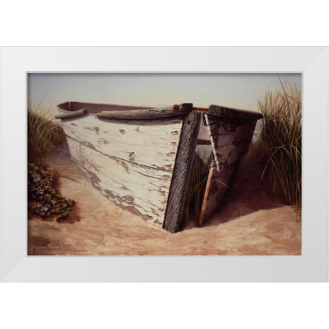 White Boat II White Modern Wood Framed Art Print by Soderlund, Karl