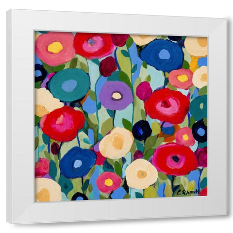 Summer Solstice White Modern Wood Framed Art Print by Schmitt, Carrie