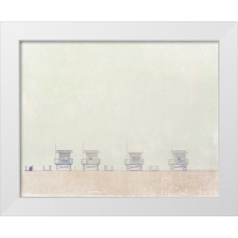 Four White Modern Wood Framed Art Print by Soffia, Myan