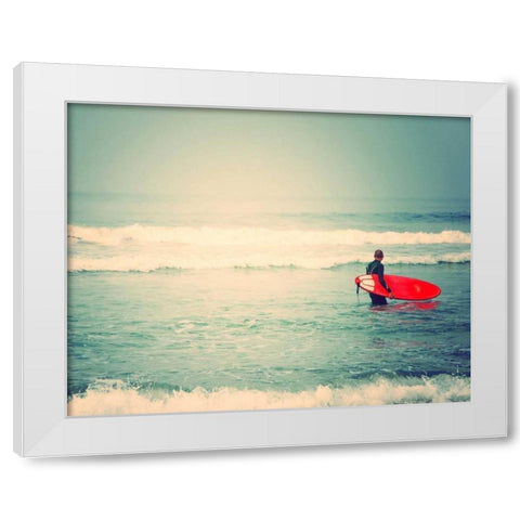 Liquid Courage White Modern Wood Framed Art Print by Soffia, Myan