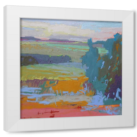 View I White Modern Wood Framed Art Print by Schmidt, Jane