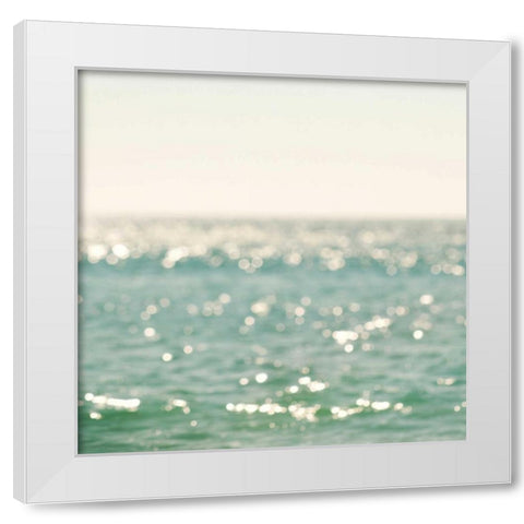 La Mer White Modern Wood Framed Art Print by Soffia, Myan