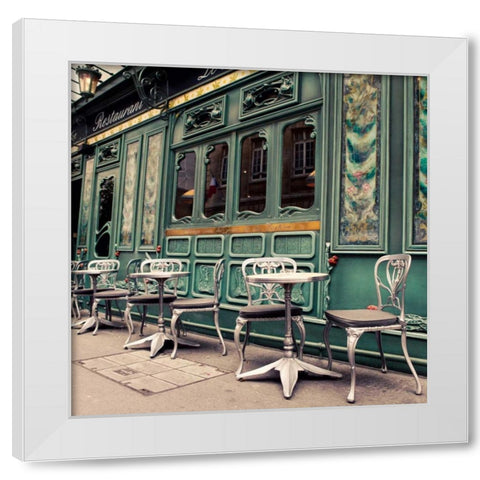 The Art of Dining White Modern Wood Framed Art Print by Suchocki, Irene