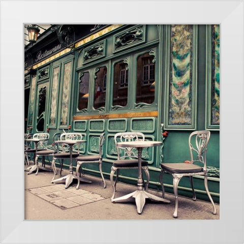 The Art of Dining White Modern Wood Framed Art Print by Suchocki, Irene