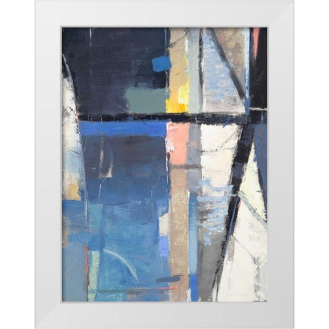 Woodlands No. 63 White Modern Wood Framed Art Print by Slonim, David Michael