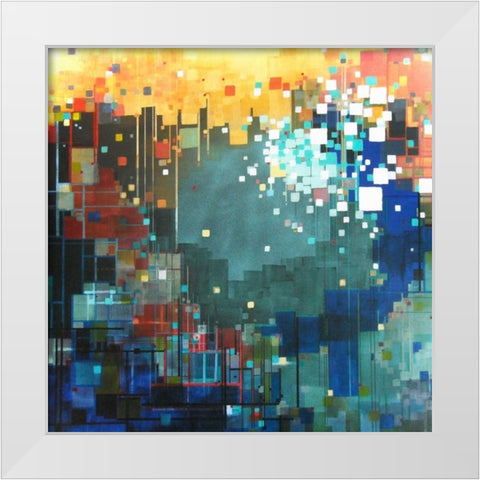 The Color of Hope White Modern Wood Framed Art Print by Shannon, Carol Joy