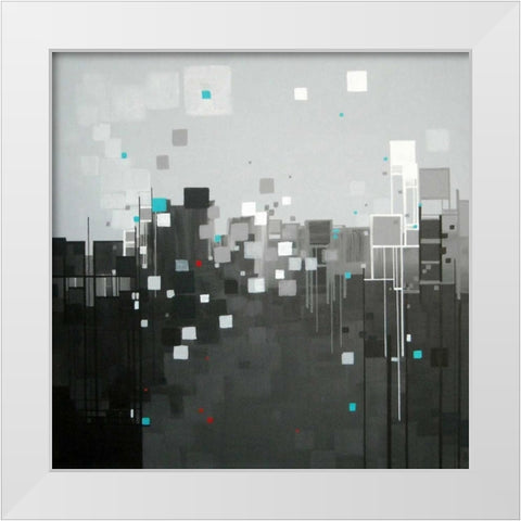 Monochrome I White Modern Wood Framed Art Print by Shannon, Carol Joy