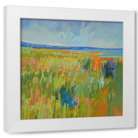 Lake Shore II White Modern Wood Framed Art Print by Schmidt, Jane
