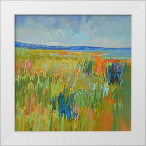 Lake Shore II White Modern Wood Framed Art Print by Schmidt, Jane