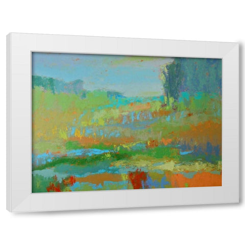Southern View II White Modern Wood Framed Art Print by Schmidt, Jane