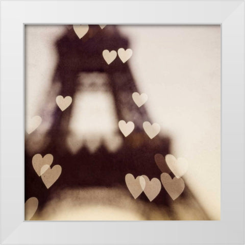 City of Love White Modern Wood Framed Art Print by Suchocki, Irene