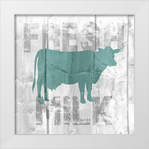 Fresh Milk White Modern Wood Framed Art Print by Soave, Alicia