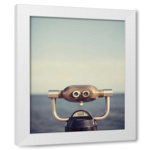 Lake View White Modern Wood Framed Art Print by Suchocki, Irene