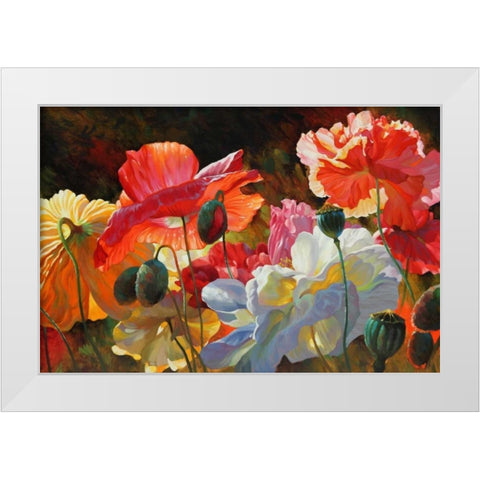 Summer Radiance White Modern Wood Framed Art Print by Styles, Emma
