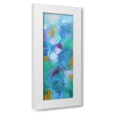 Walking In Colors One White Modern Wood Framed Art Print by Schueler, Anna