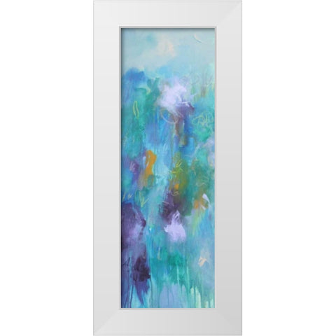 Walking In Colors Two White Modern Wood Framed Art Print by Schueler, Anna