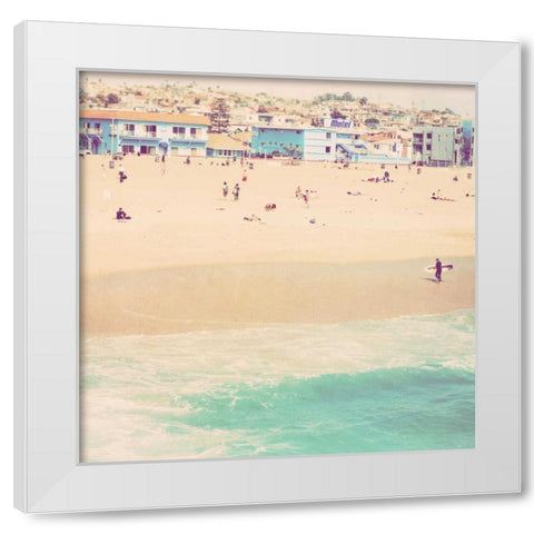 Motel White Modern Wood Framed Art Print by Soffia, Myan