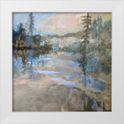 River White Modern Wood Framed Art Print by Schmidt, Jane