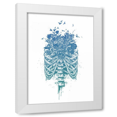 New Life White Modern Wood Framed Art Print by Solti, Balazs