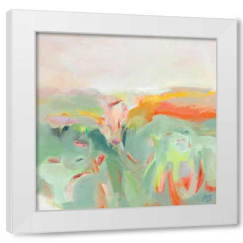 Confetti Fields White Modern Wood Framed Art Print by Sheridan, Alice