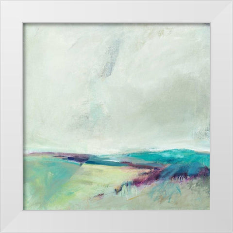 Crossing Spaces White Modern Wood Framed Art Print by Sheridan, Alice