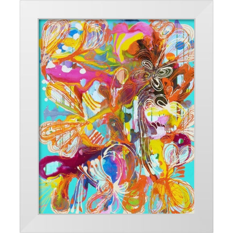 The Gardener White Modern Wood Framed Art Print by Siegmann, Sofie