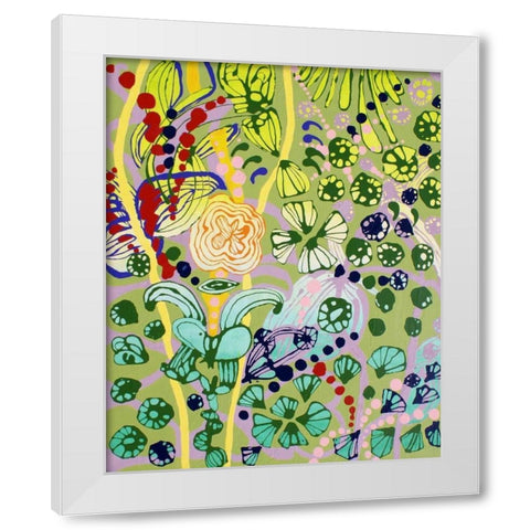 Her Well Trained Arms White Modern Wood Framed Art Print by Siegmann, Sofie