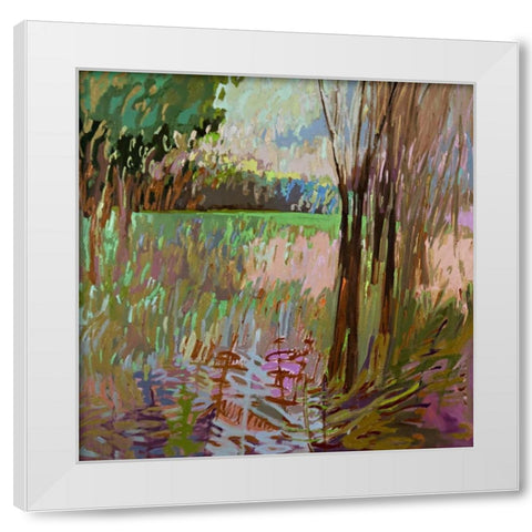 View from the Roadside White Modern Wood Framed Art Print by Schmidt, Jane