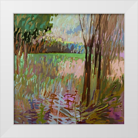 View from the Roadside White Modern Wood Framed Art Print by Schmidt, Jane