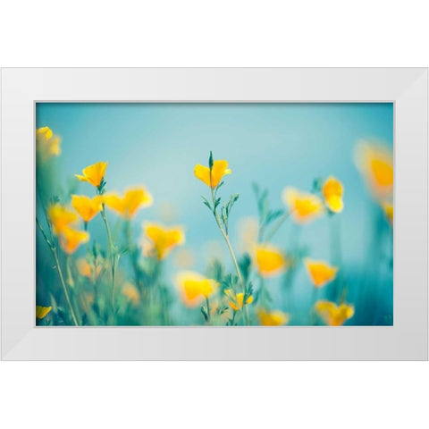 California Dream White Modern Wood Framed Art Print by Sie, Lee