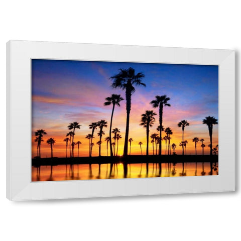 Prelude White Modern Wood Framed Art Print by Sie, Lee