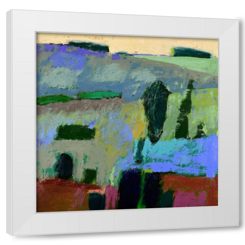 From What I Heard White Modern Wood Framed Art Print by Schmidt, Jane