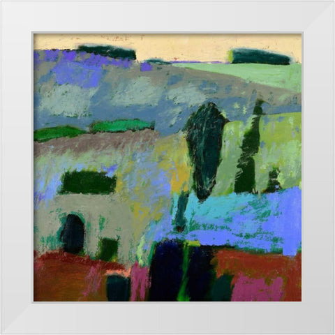 From What I Heard White Modern Wood Framed Art Print by Schmidt, Jane